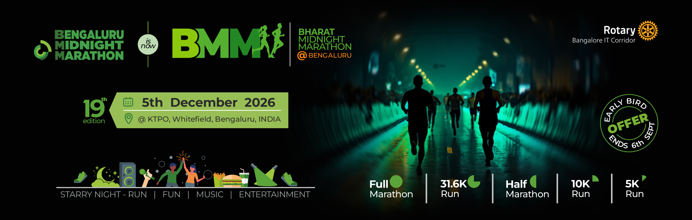 Bharat Midnight Marathon @Bengaluru