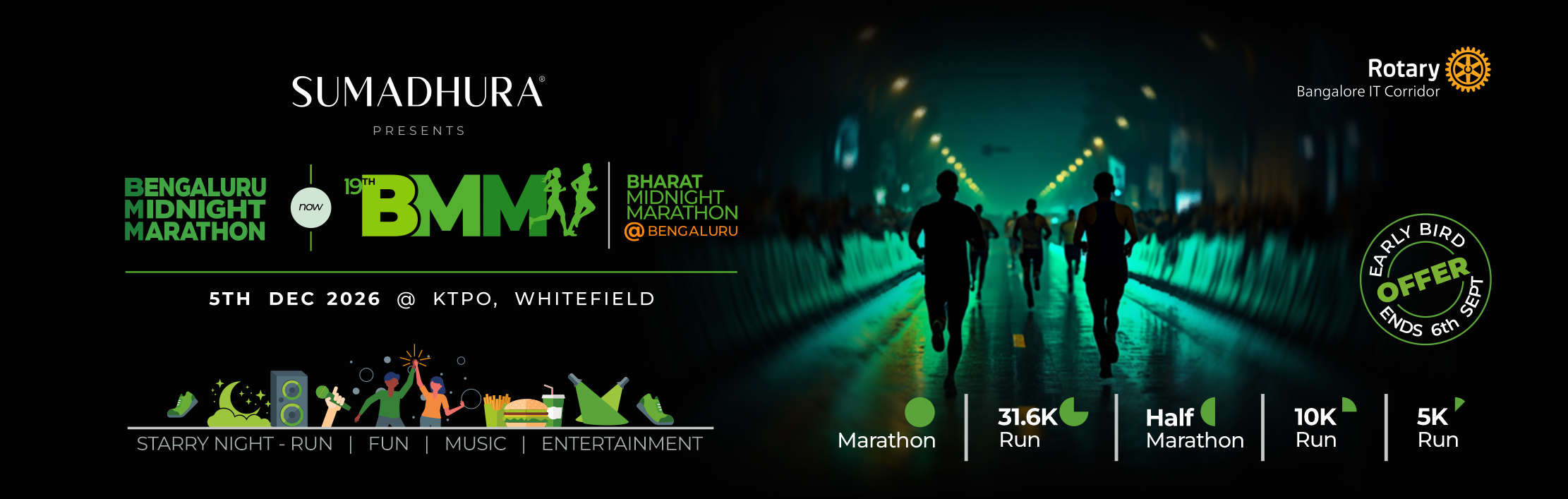Bharat Midnight Marathon @Bengaluru